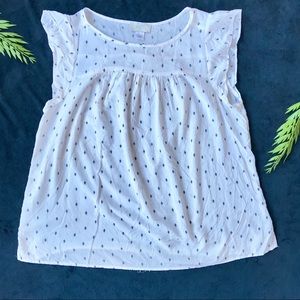 LOFT Flutter Sleeve Blouse